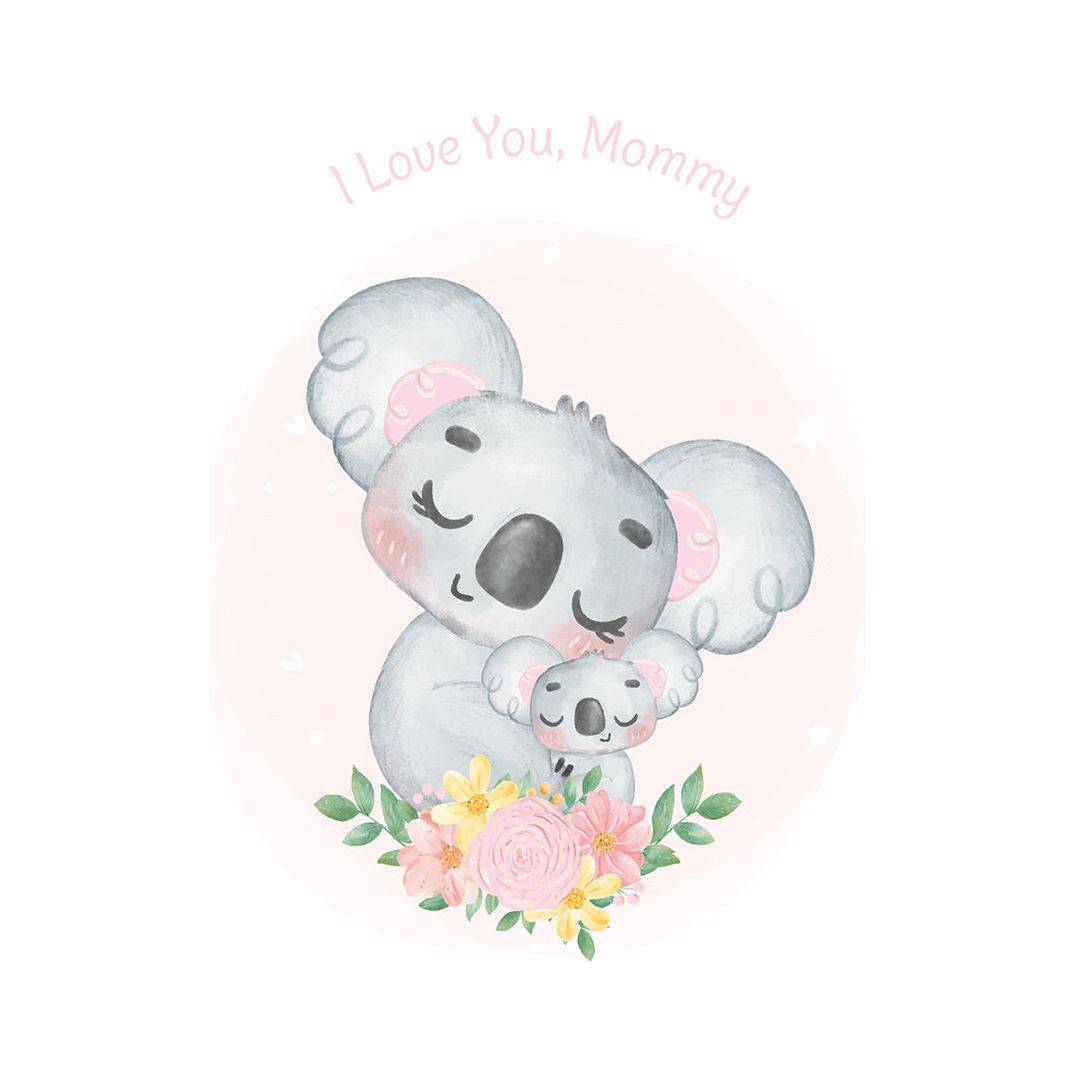 Pictura Mother's Day card featuring adorable koala mom and baby illustration, perfect for celebrating mothers.